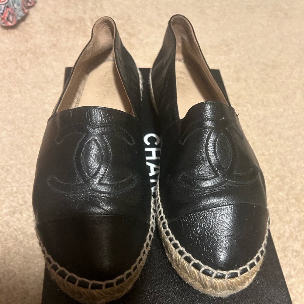 Chanel Black Espadrille size 6 or 36